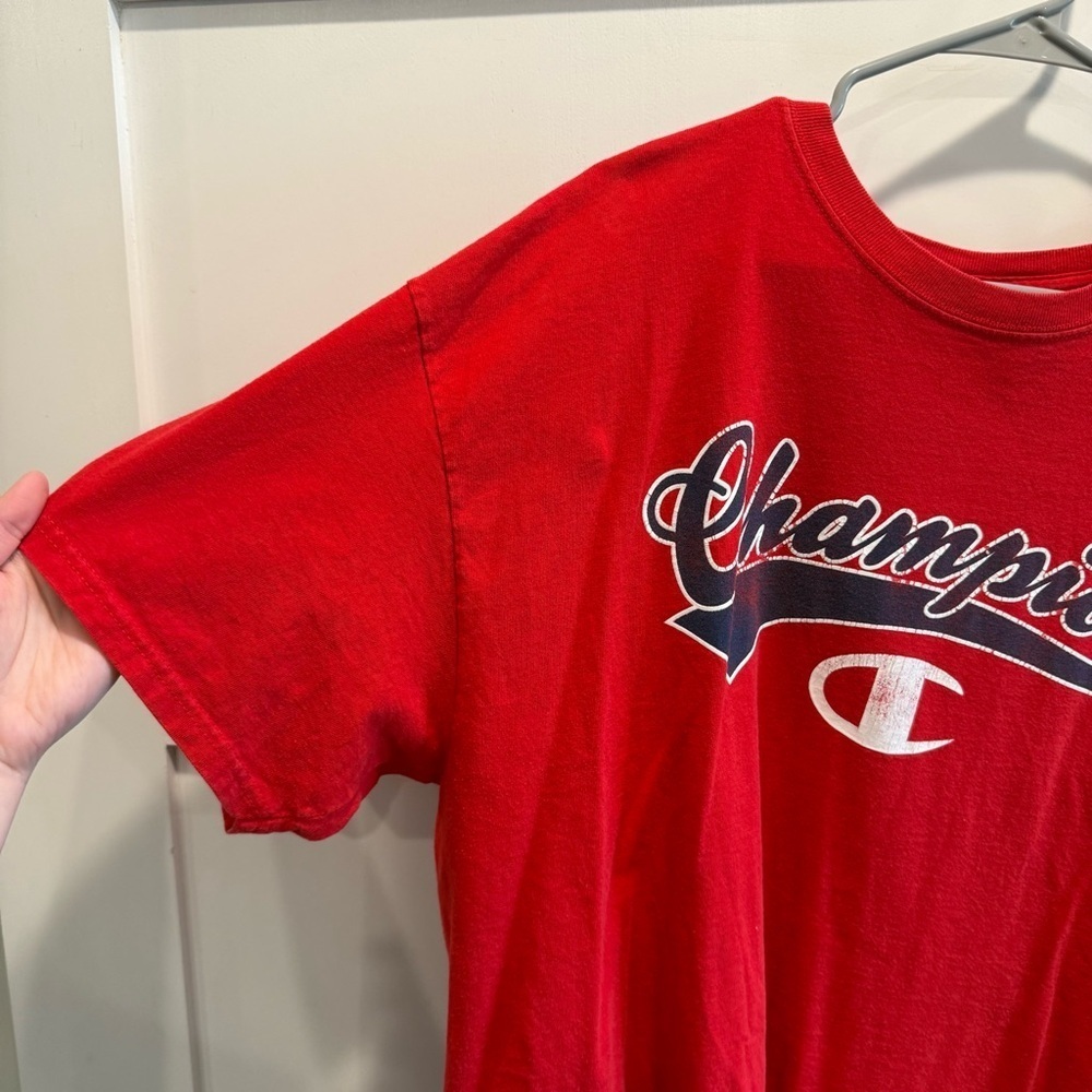 Champion Bold Red Athletic Tee - Picture 4 of 8